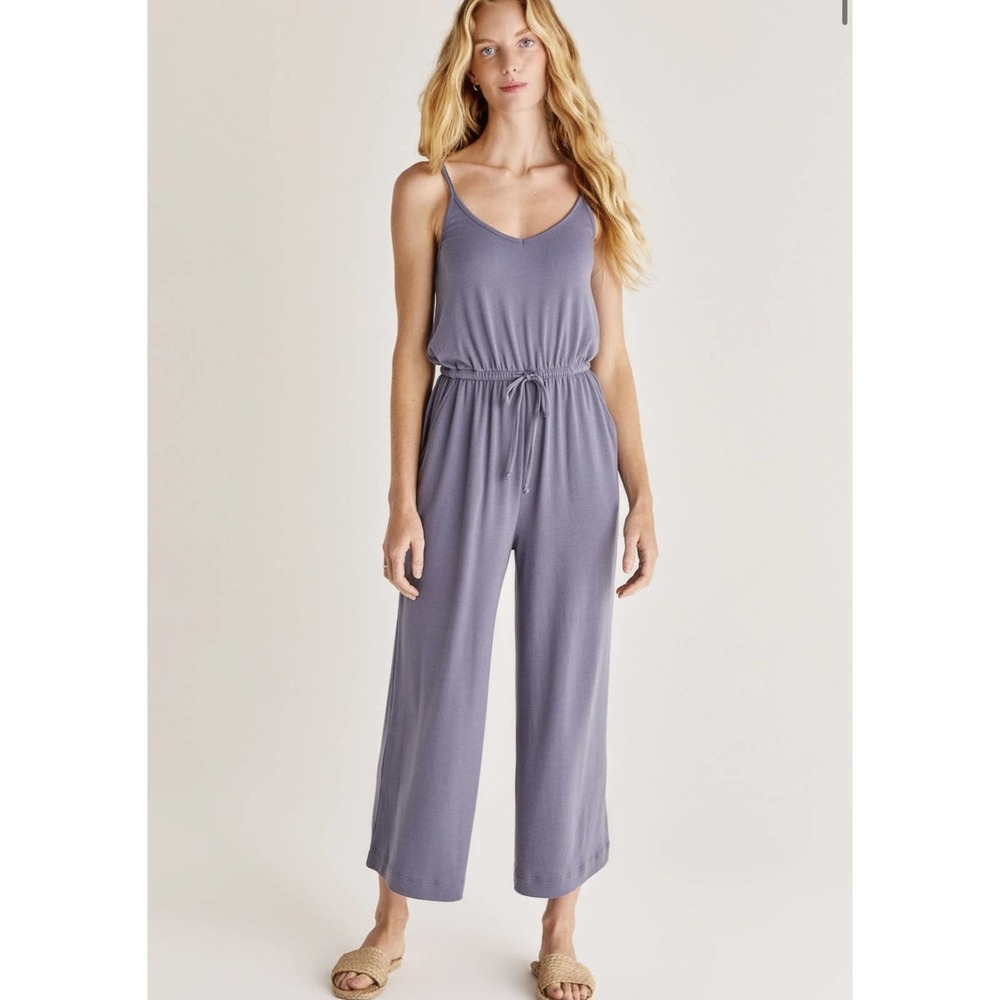 Z Supply Shawn Rib Jumpsuit Indigo Blue Medium